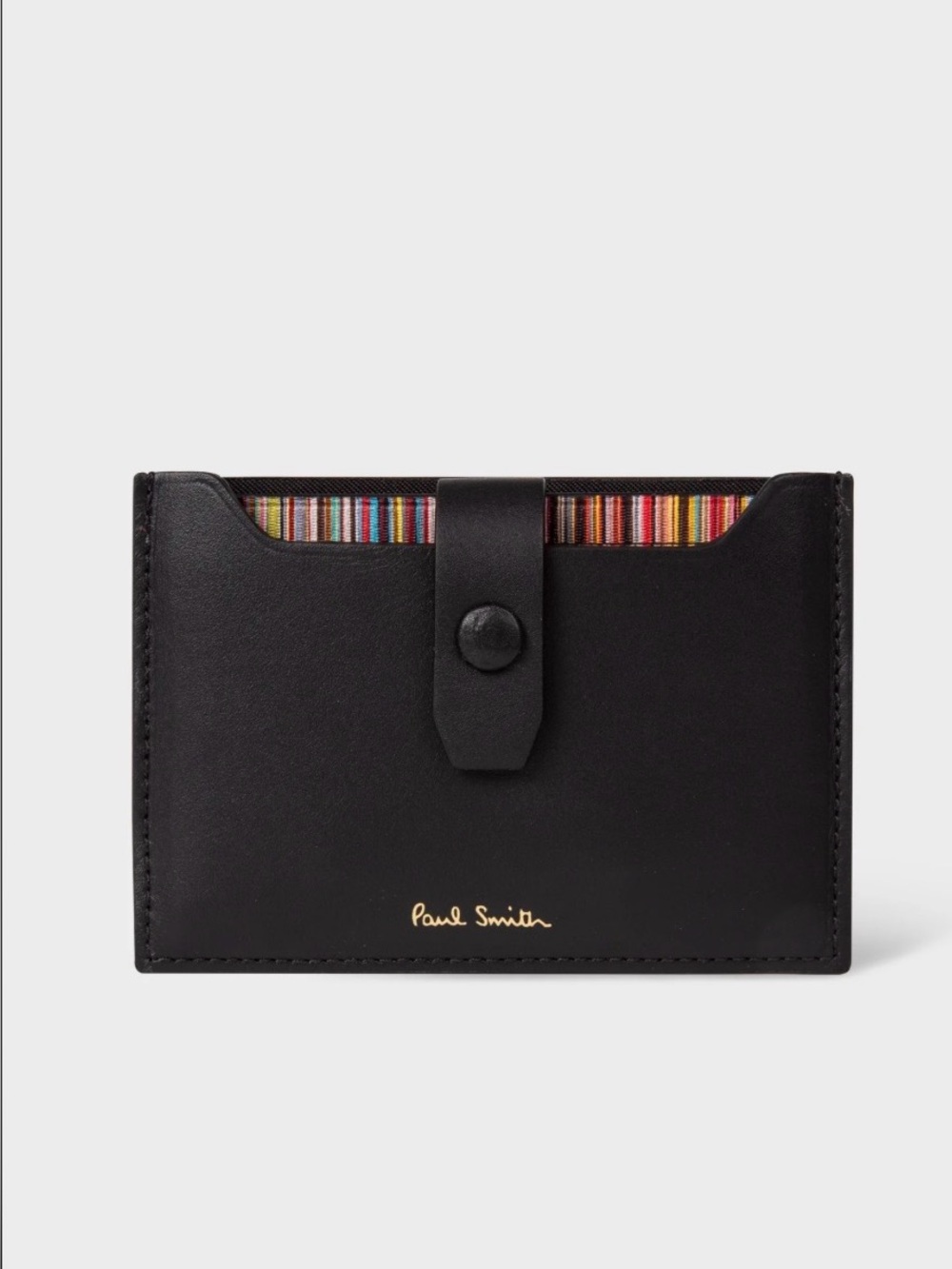 Paul Smith
Black Leather Credit Hard Holder With ‘Signature Stripe’ Pull Out - Picture 10 of 14